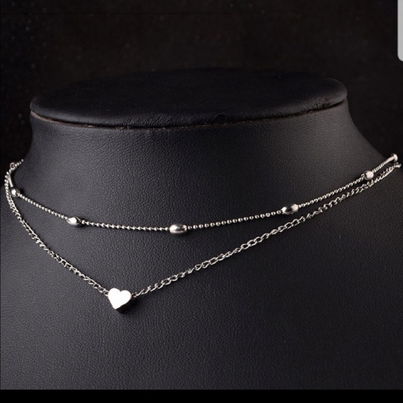 Stunning Silver Layered Necklace Simple Classy NIB - Picture 2 of 8